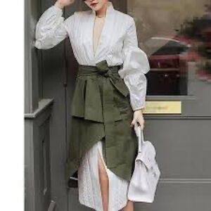 Elegant Green Women's Skirt